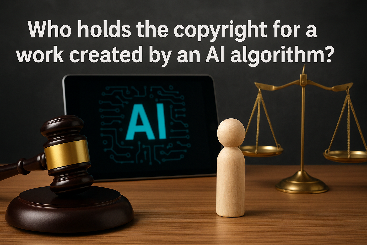 Who holds the copyright for a work created by an AI algorithm: the person who programmed the AI or the AI itself