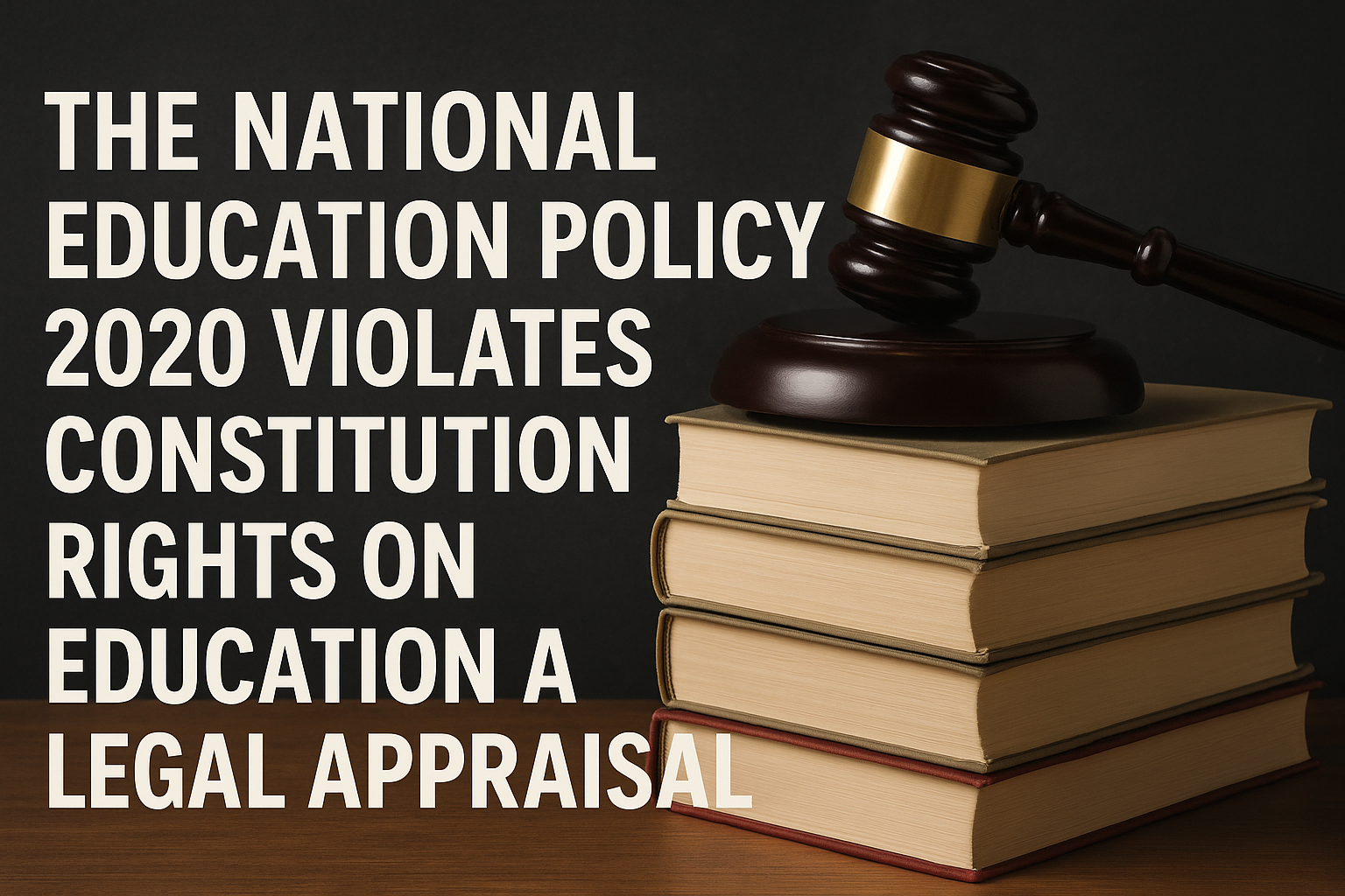 THE NATIONALEDUCATION POLICY 2020 VIOLATES CONSTITUTION RIGHTS ON EDUCATION? A LEGALAPPRAISALS IN INDIA
