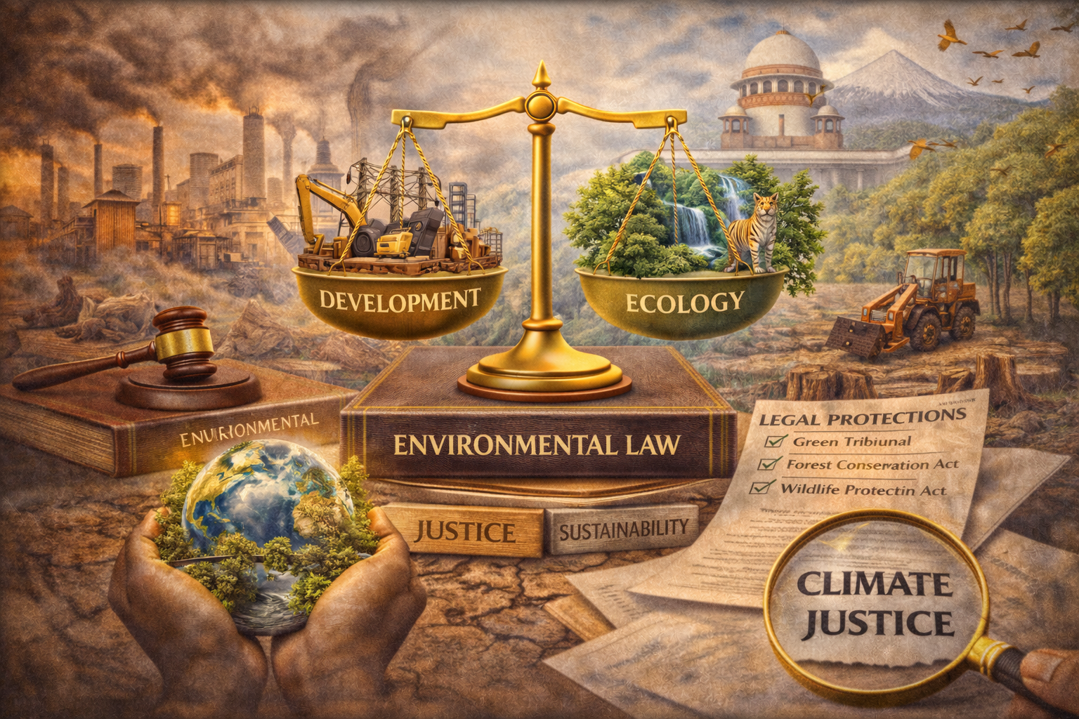 BALANCING DEVELOPMENT AND ECOLOGY: CLIMATE JUSTICE AND LEGAL PROTECTIONS IN INDIA