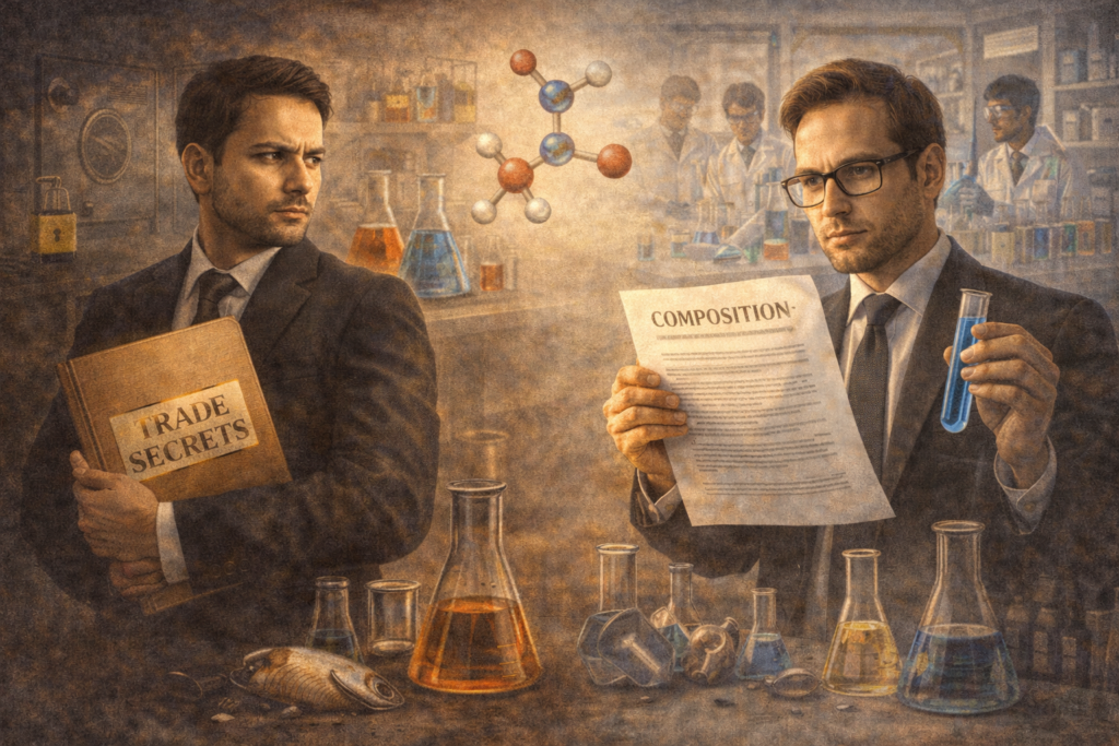 TRADE SECRETS V. COMPOSITION DISCLOSURE