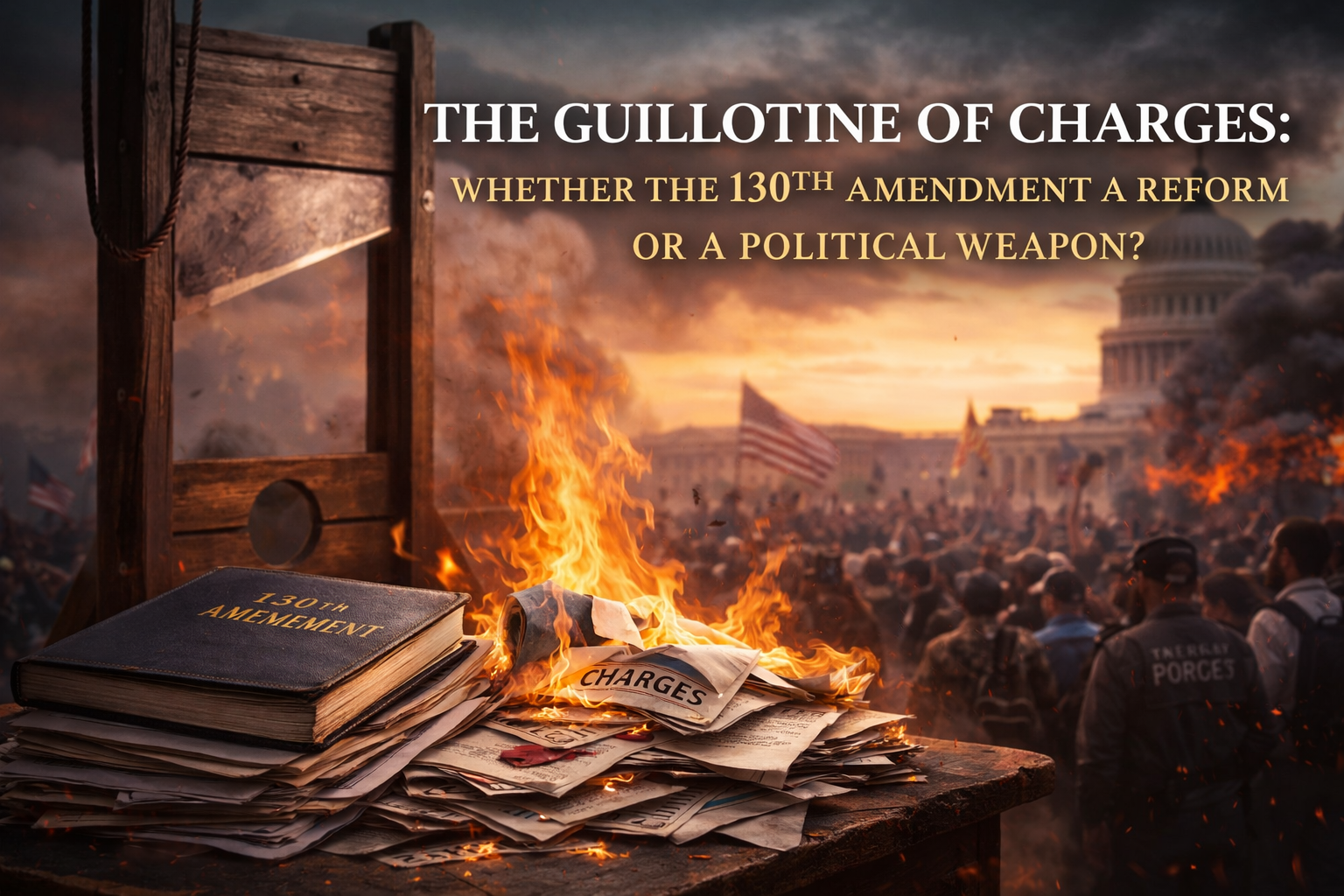 THE GUILLOTINE OF CHARGES: WHETHER THE 130th AMENDMENT A REFORM OR A POLITICAL WEAPON?