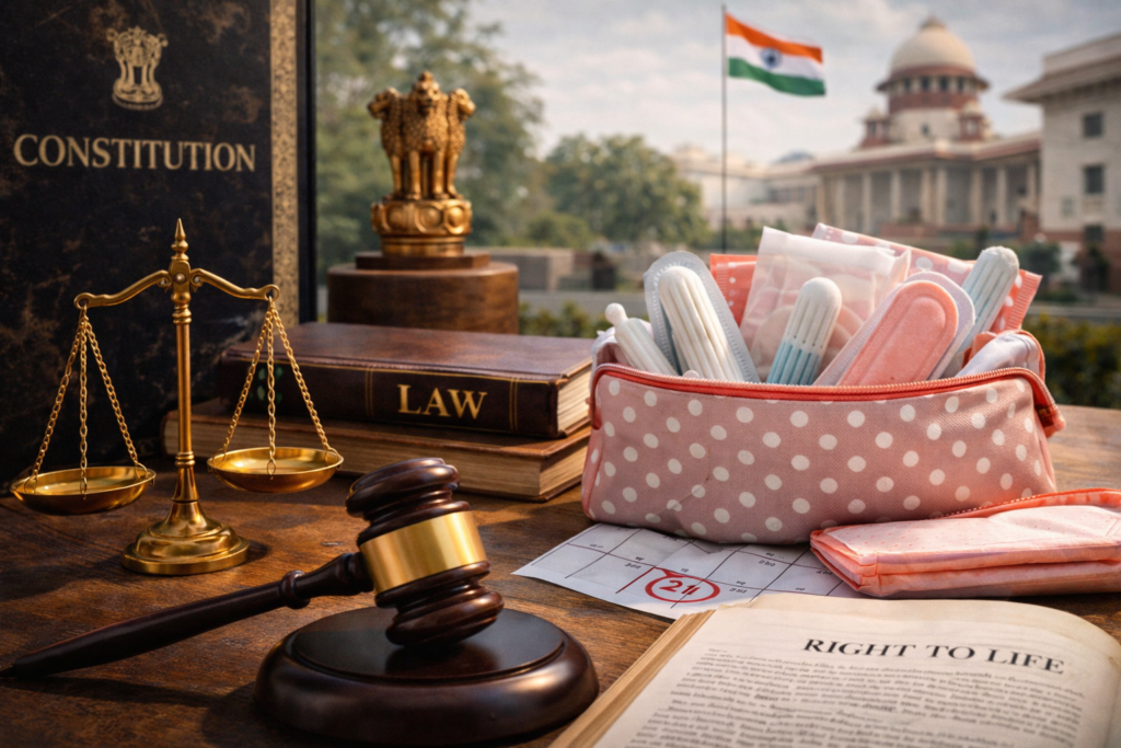 Menstrual Health as An Essential Component of Right to life under Article 21 of Indian Constitution