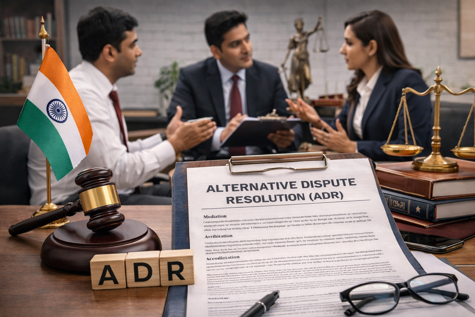 THE LEGAL FRAMEWORK AND STATUTORY DEVELOPMENT OF ALTERNATIVE DISPUTE RESOLUTION (ADR) MECHANISMS IN INDIA.