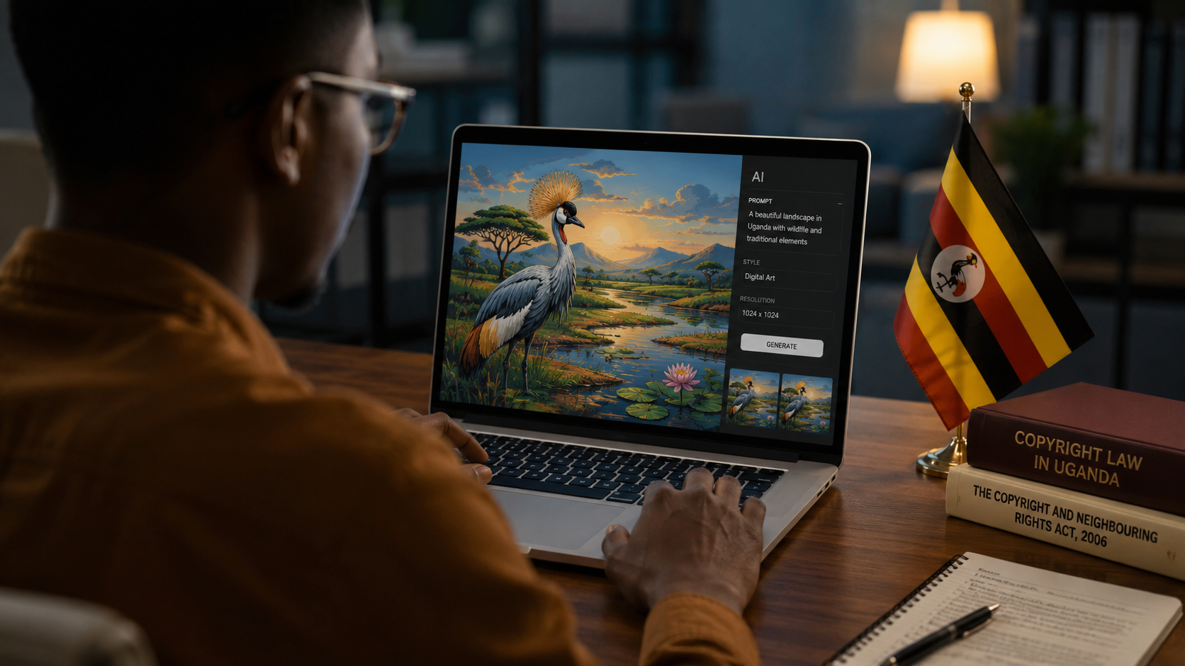 Ownership of AI-Generated Works Under Copyright Law: Challenges and Prospects for Uganda.