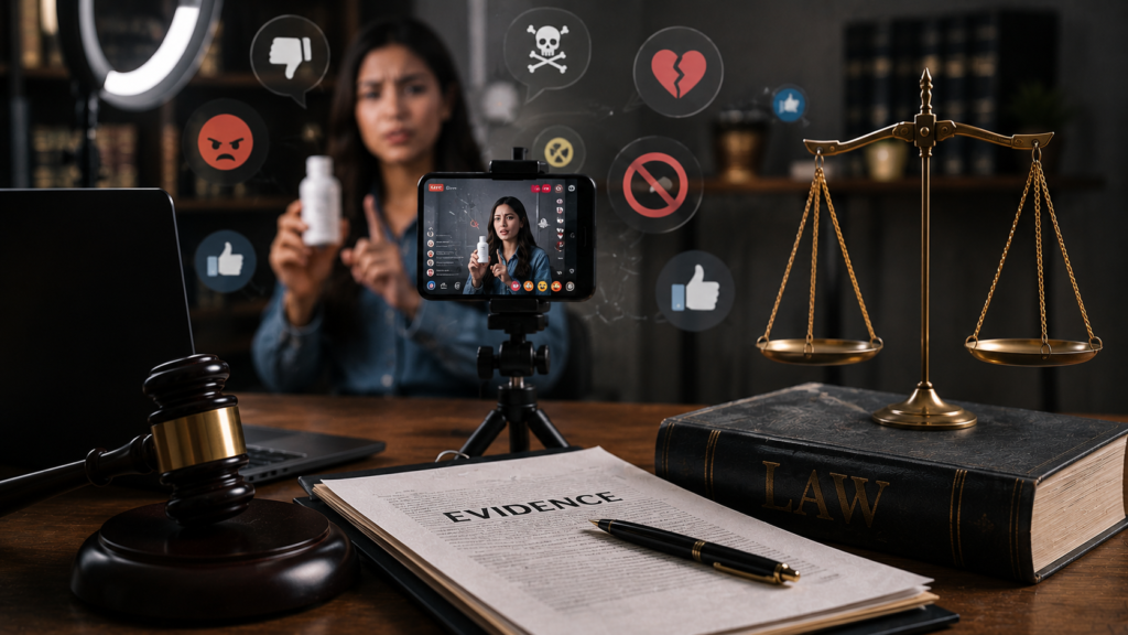 Holding Influencers Legally Liable: Promoting Harmful Behaviour on The Internet