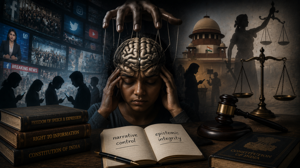Capture Of The Mind : Narrative Control, Format Equivalence, and the Doctrine of Epistemic Integrity under the Constitution of India