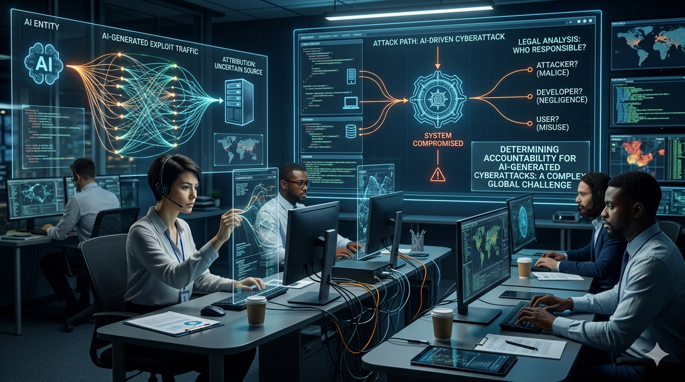DETERMINING ACCOUNTABILITY FOR AI-GENERATED CYBERATTACKS: