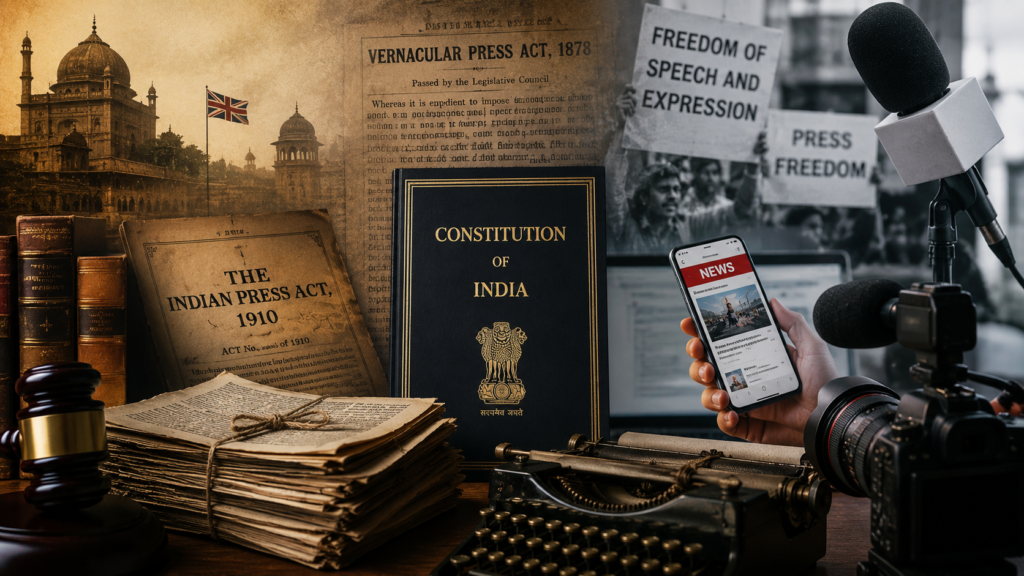 The Historical Evolution of Media Laws in India: From Colonial Governance to Constitutional Freedom