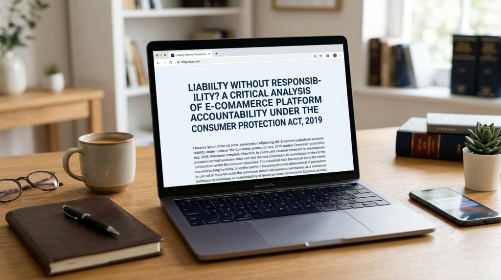 Liability Without Responsibility? A Critical Analysis of E-Commerce Platform Accountability under the Consumer Protection Act, 2019