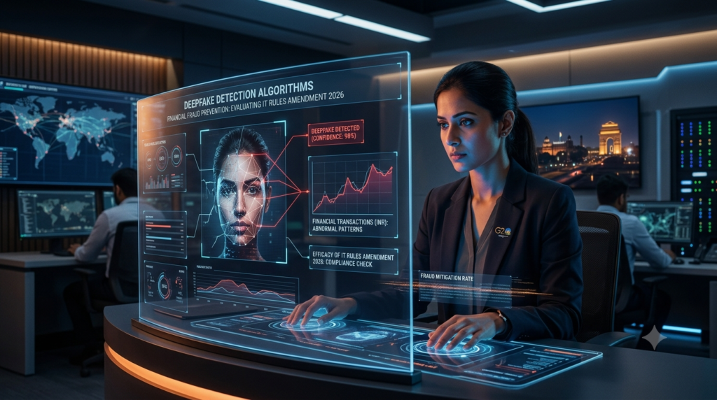 DEEPFAKES AND FINANCIAL FRAUD: EVALUATING THE EFFICACY OF THE IT RULES AMENDMENT 2026
