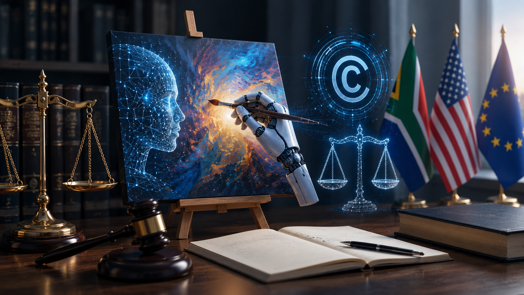 Who Owns the Machine’s Imagination? Authorship and Copyright Protection of Al- Generated Works in South Africa, United States and the European Union
