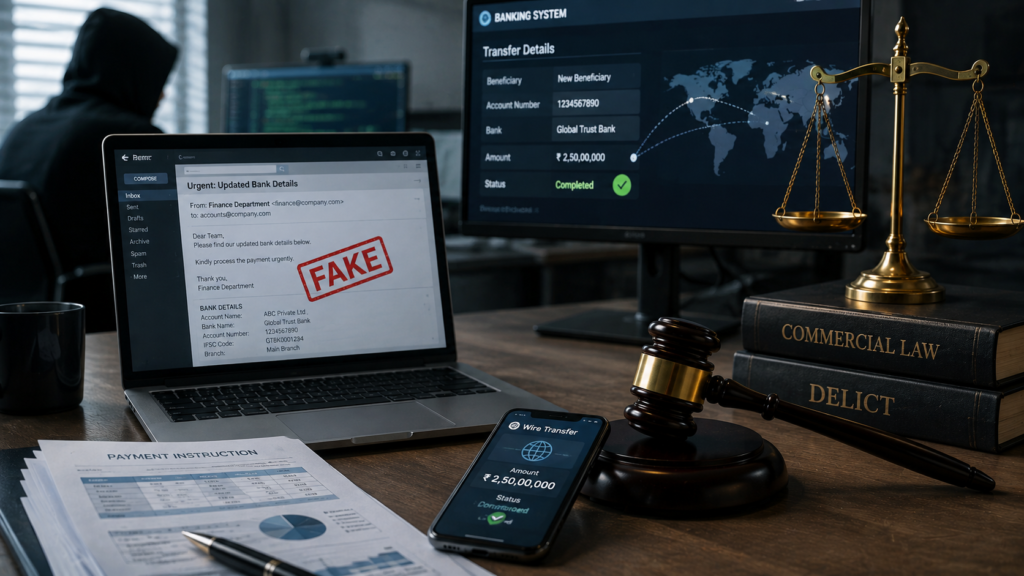 Entity Email Compromise: Allocating Loss for Fraudulent Bank Transfer under Commercial Law and Delictual law